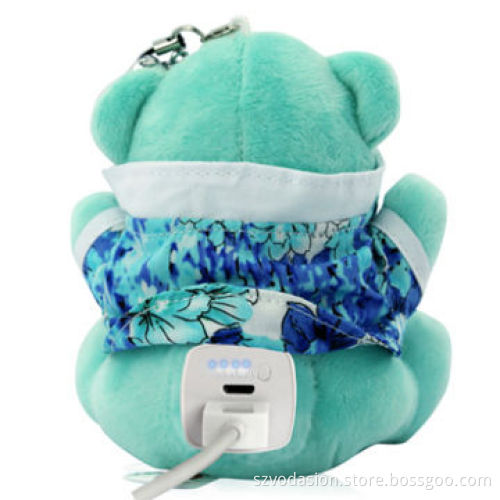 Patent design with high-quality plush cartoon bear power banks, 6,000mAh, for smartphone and PC